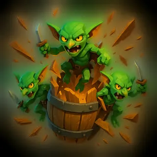 Carta Barril de Duendes de Glifos Royale
