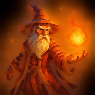 Carta Mago de Fuego de Glifos Royale